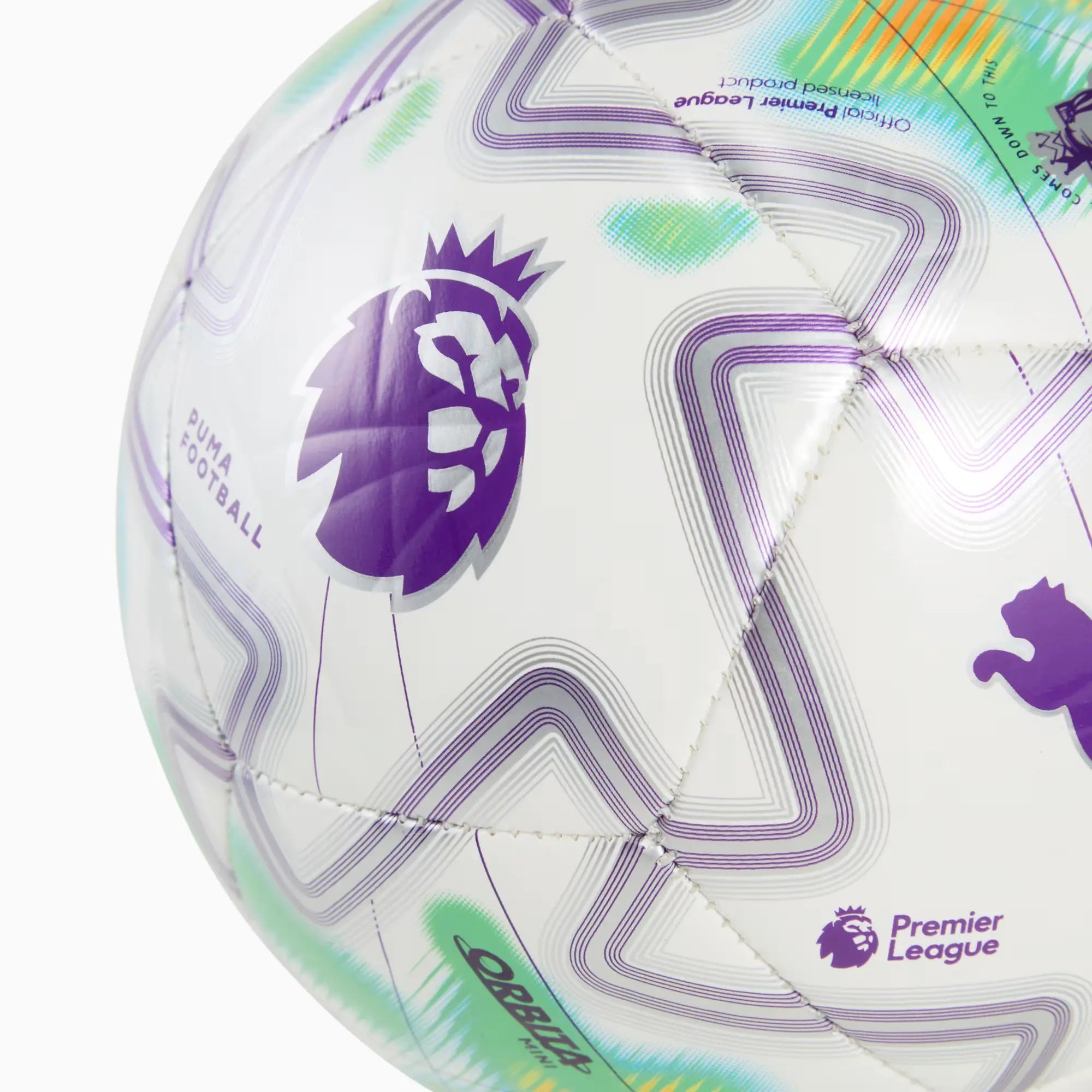 Puma 2025-26 Orbita Premier League Thrill Mini Soccer Ball (Detail 1)
