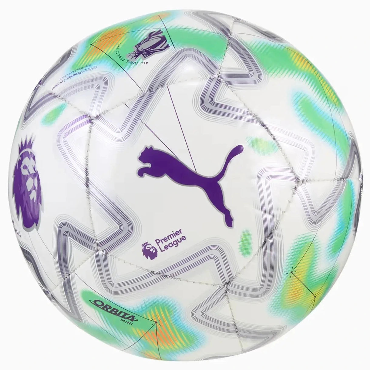 Puma 2025-26 Orbita Premier League Thrill Mini Soccer Ball (Front)