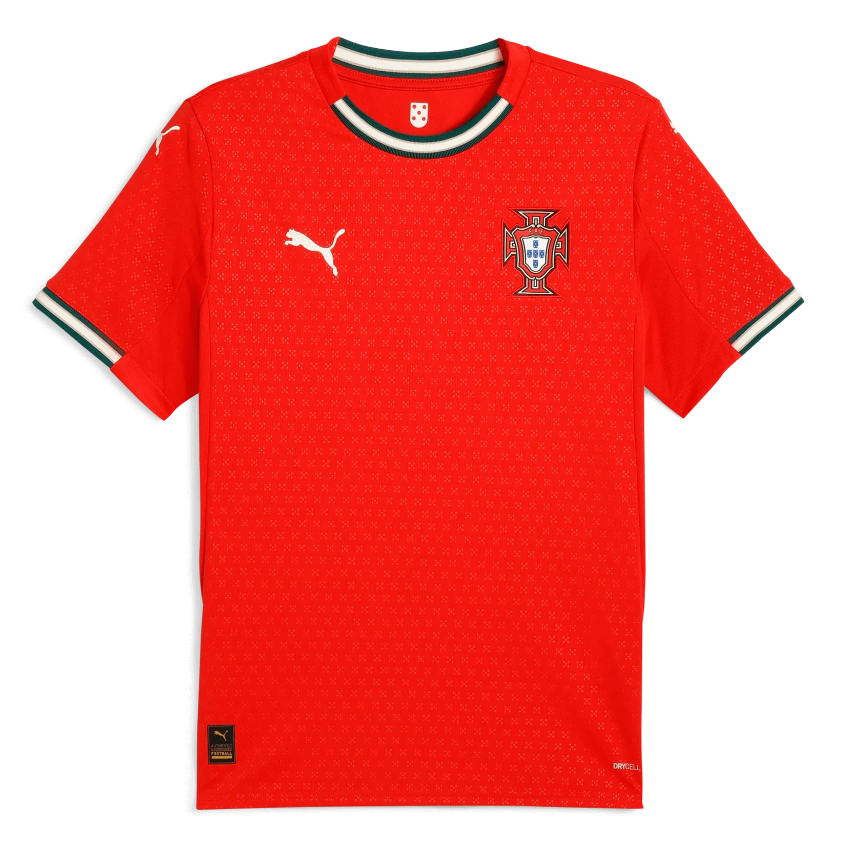 Puma 2025-26 Portugal Men's Stadium Home Jersey (Front)