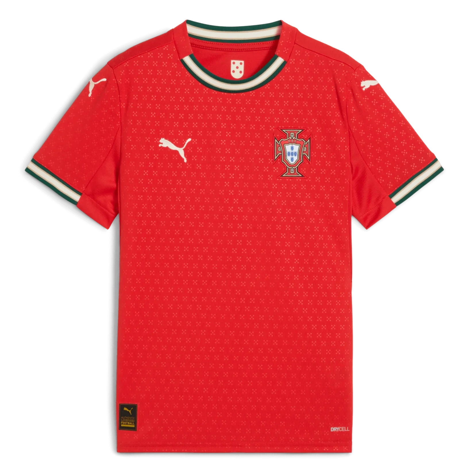 Puma 2025-26 Portugal Youth Stadium Home Jersey (Front)