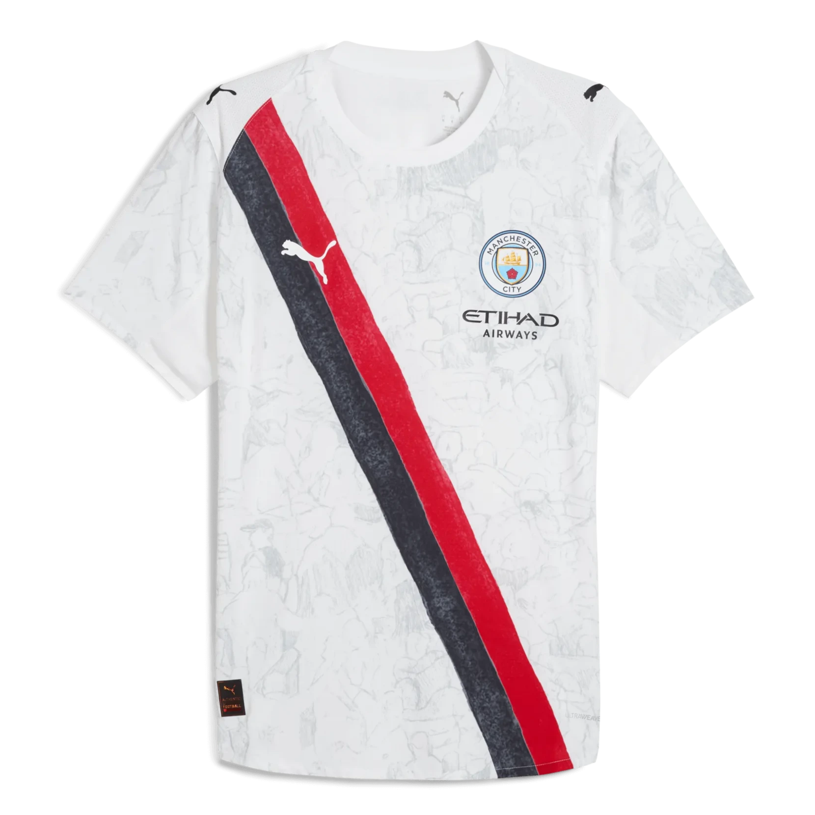 Puma 2025 Manchester City Men's Club World Cup KidSuper Authentic Home Soccer Jersey (Front)