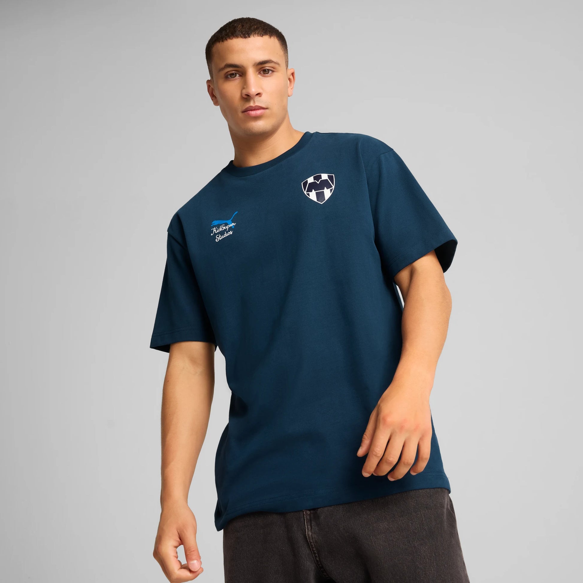 Puma 2025 Monterrey Men's KidSuper Graphic Tee (Model - Front)