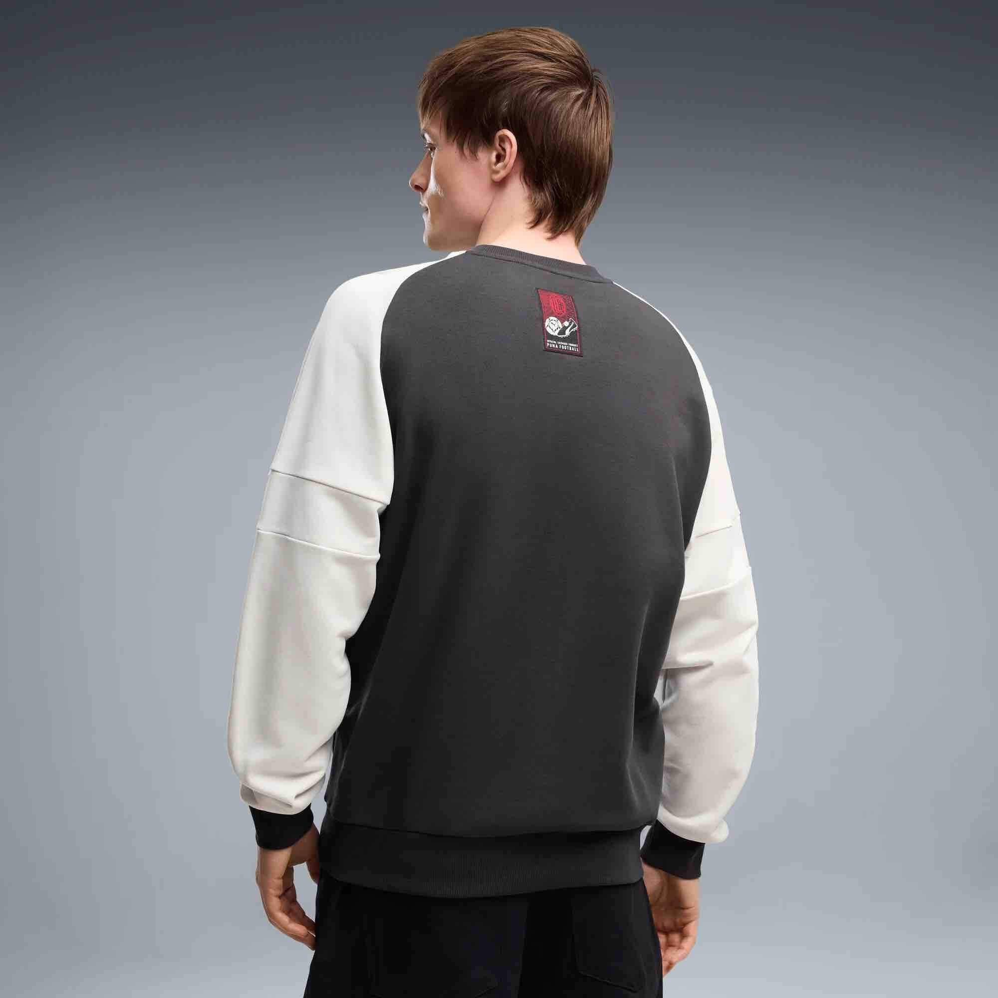 Puma 2026-27 AC Milan Men's FTBLCulture Relaxed Crew Sweatshirt (Model - Back)