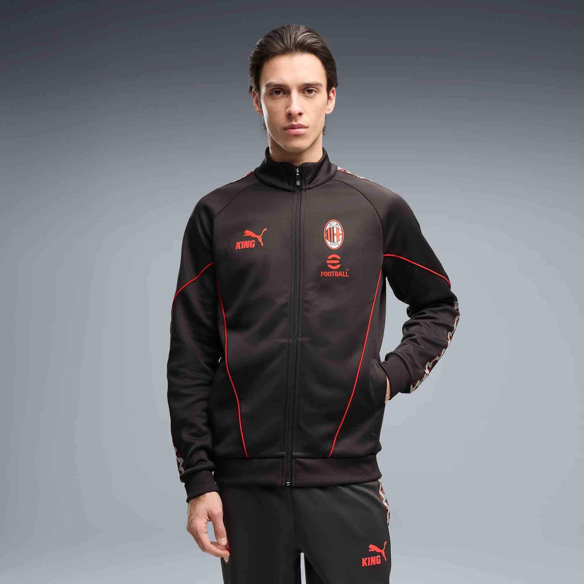 Puma 2026-27 AC Milan Men's KING Anthem Jacket (Model - Front)