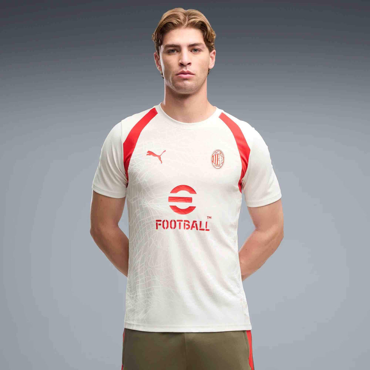 Puma 2026-27 AC Milan Men's Training Soccer Jersey (Model - Front)