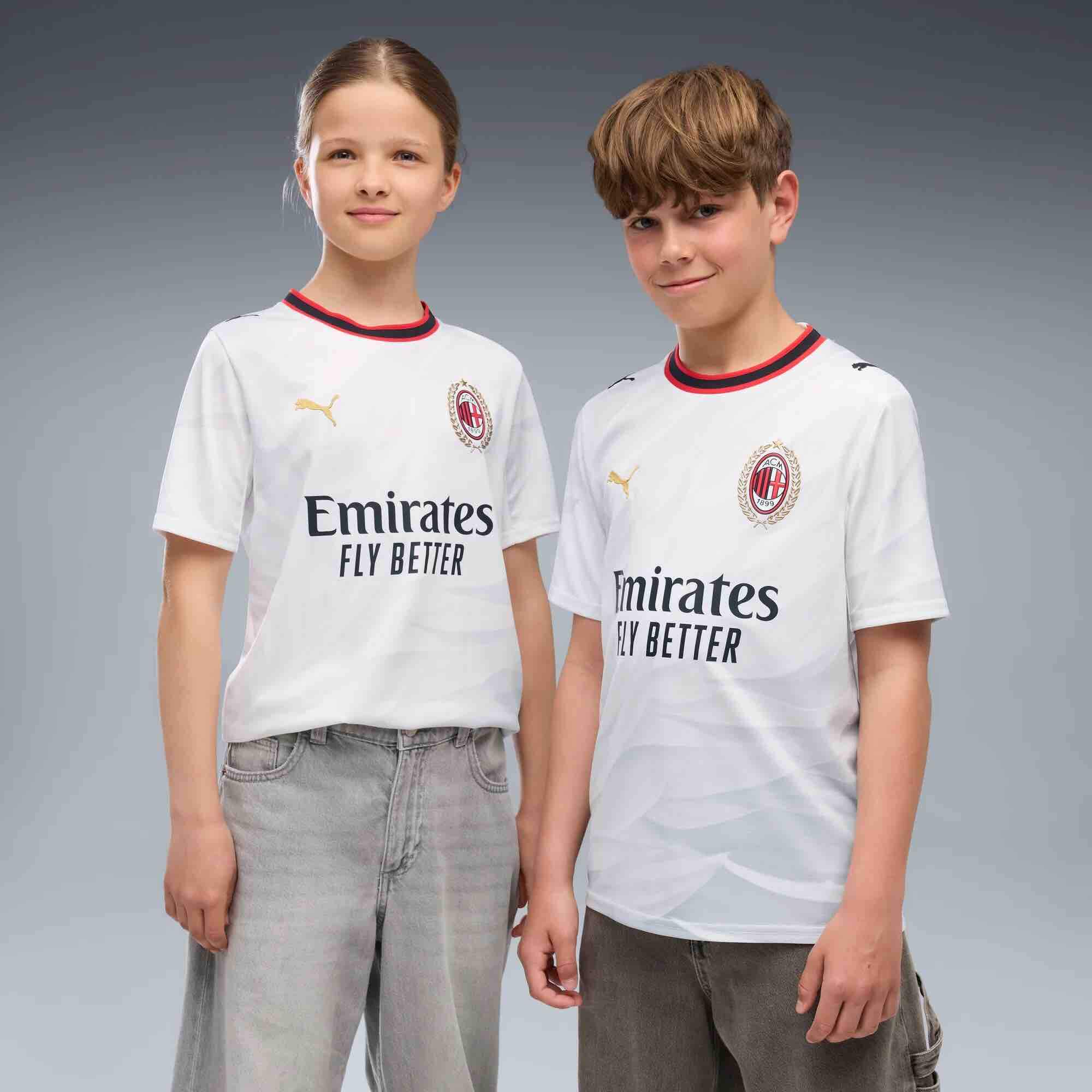 Puma 2026-27 AC Milan Youth Stadium Away Soccer Jersey (Models - Front)