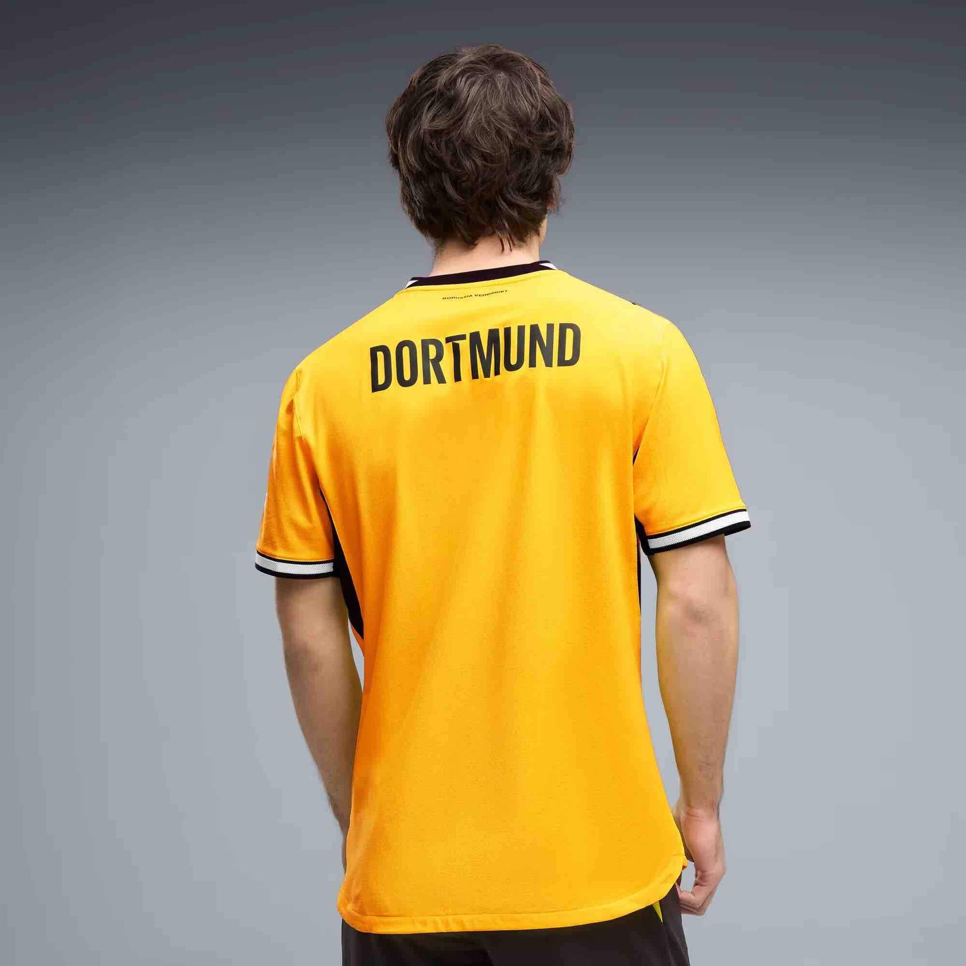 Puma 2026-27 Borussia Dortmund Men's Authentic Home Soccer Jersey (Model - Back)
