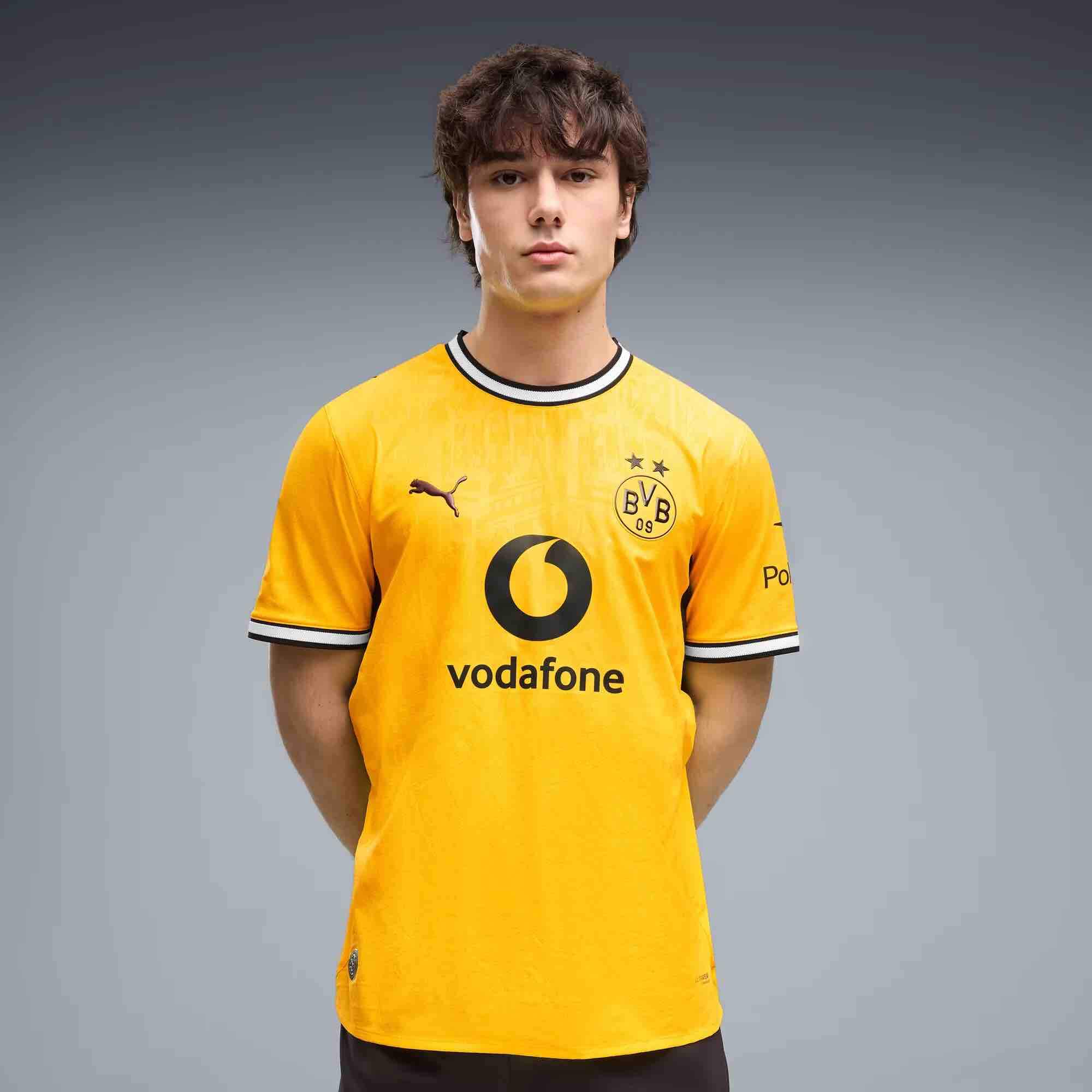Puma 2026-27 Borussia Dortmund Men's Authentic Home Soccer Jersey (Model - Front)