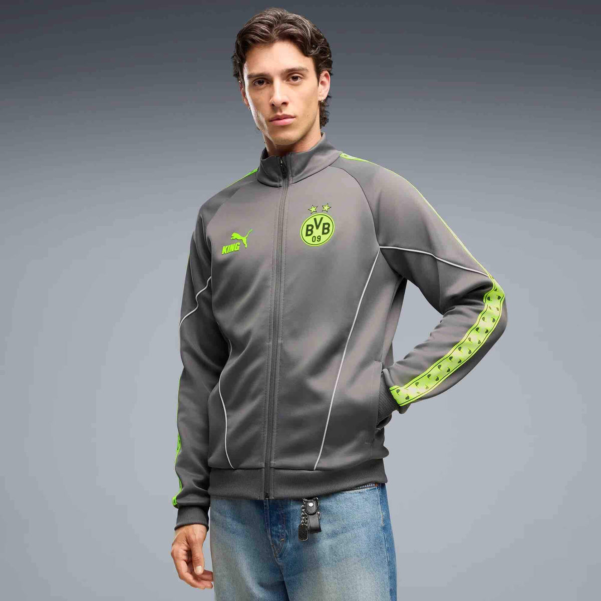 Puma 2026-27 Borussia Dortmund Men's KING Anthem Jacket (Model - Front)