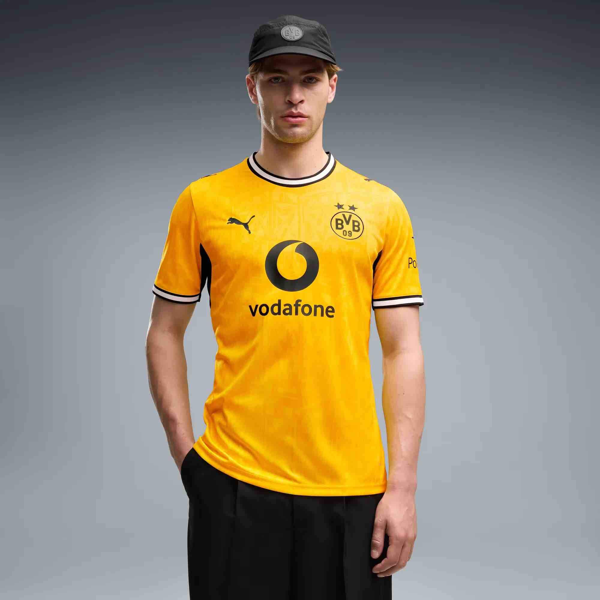 Puma 2026-27 Borussia Dortmund Men's Stadium Home Soccer Jersey (Model - Front)