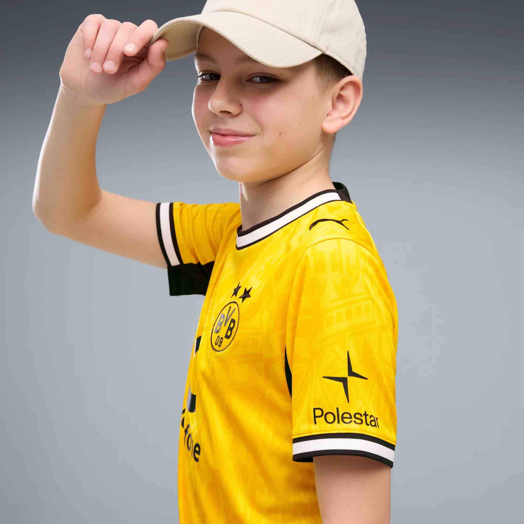 Puma 2026-27 Borussia Dortmund Youth Stadium Home Soccer Jersey (Detail 1)