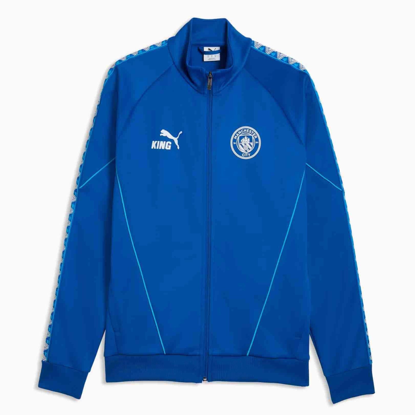 Puma 2026-27 Manchester City Men's King Anthem Jacket Speedy Blue-Puma White (Front)