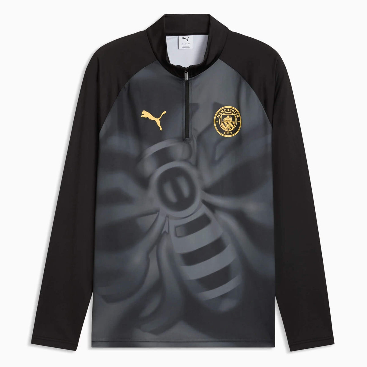 Puma 2026-27 Manchester City Men's Quarter-Zip Warmup Top (Front)
