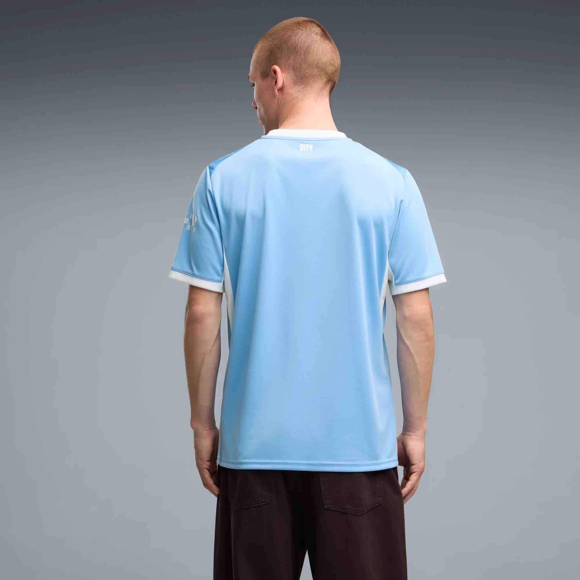 Puma 2026-27 Manchester City Men's Stadium Home Soccer Jersey (Model - Back)