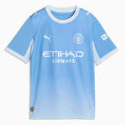 Puma 2026-27 Manchester City Youth Stadium Home Soccer Jersey (Front)