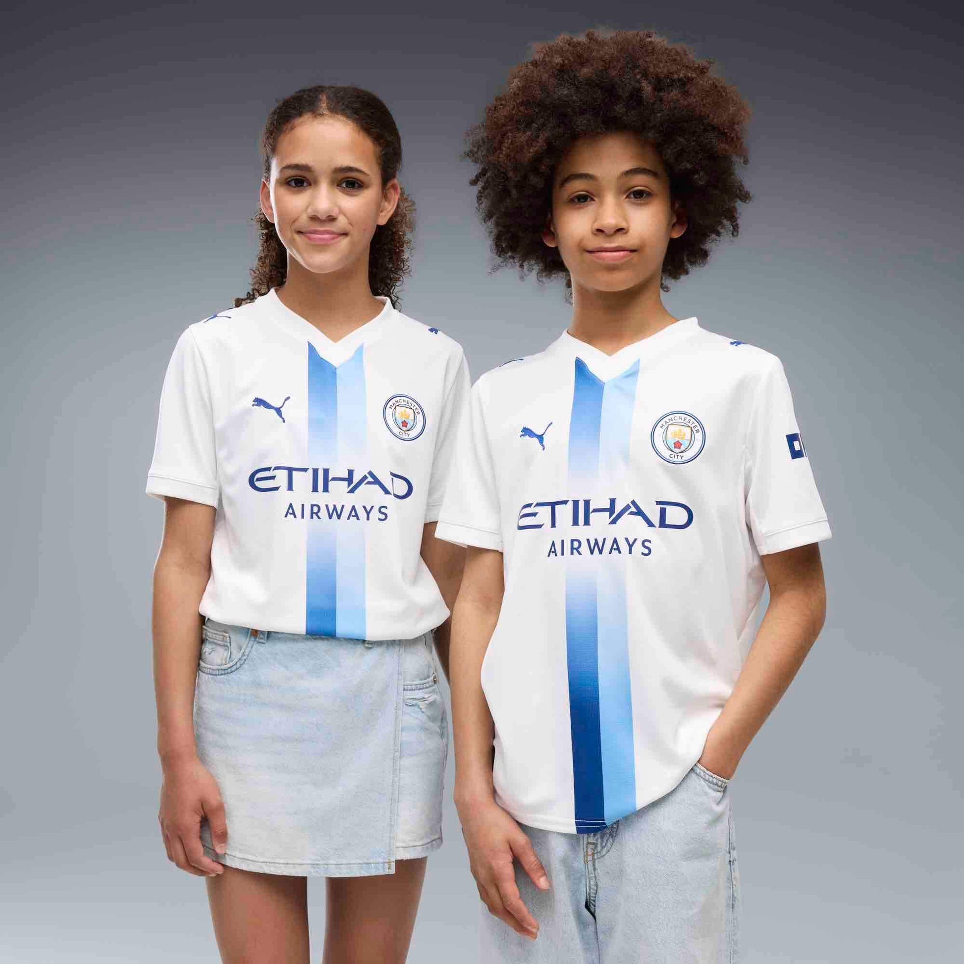 Puma 2026-27 Manchester City Youth Stadium Third Soccer Jersey (Models - Front)