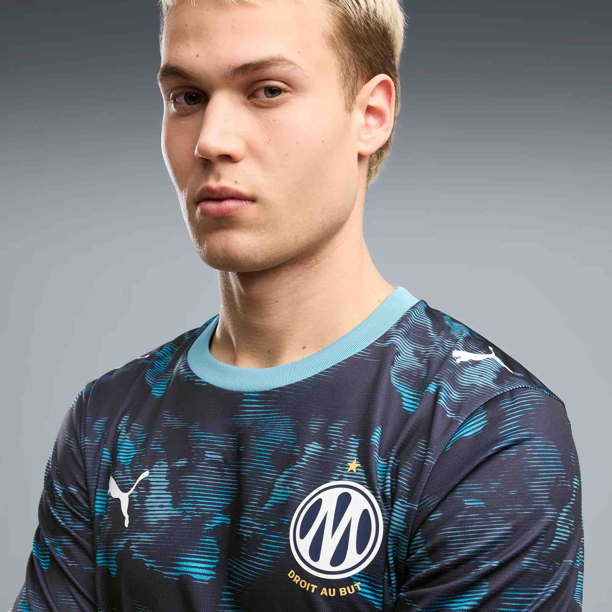 Puma 2026-27 Olympique de Marseille Men's Stadium Away Soccer Jersey (Detail 1)