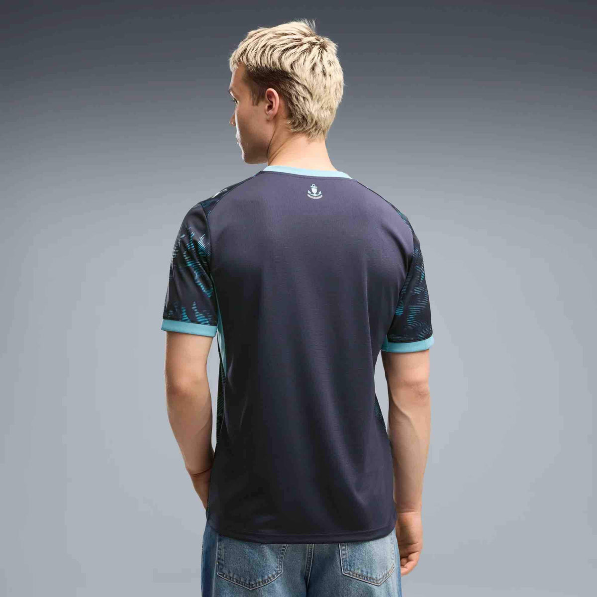Puma 2026-27 Olympique de Marseille Men's Stadium Away Soccer Jersey (Model - Back)