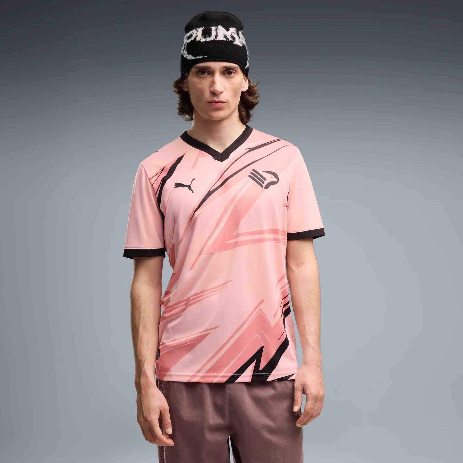 Puma 2026-27 Palermo Men's Stadium Home Soccer Jersey (Model - Front)