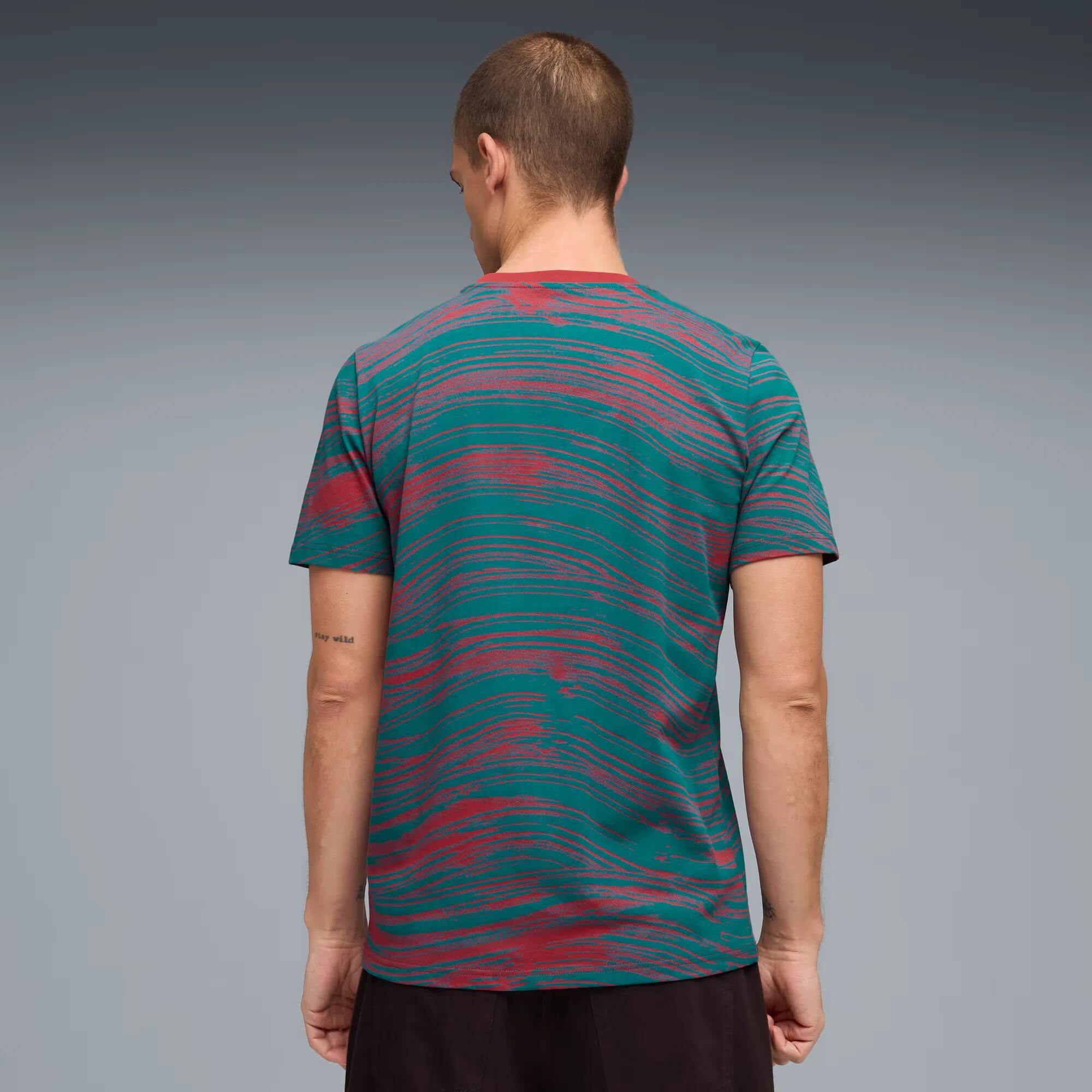 Puma 2026-27 Portugal Men's FtblCulture AOP Tee (Model - Back)