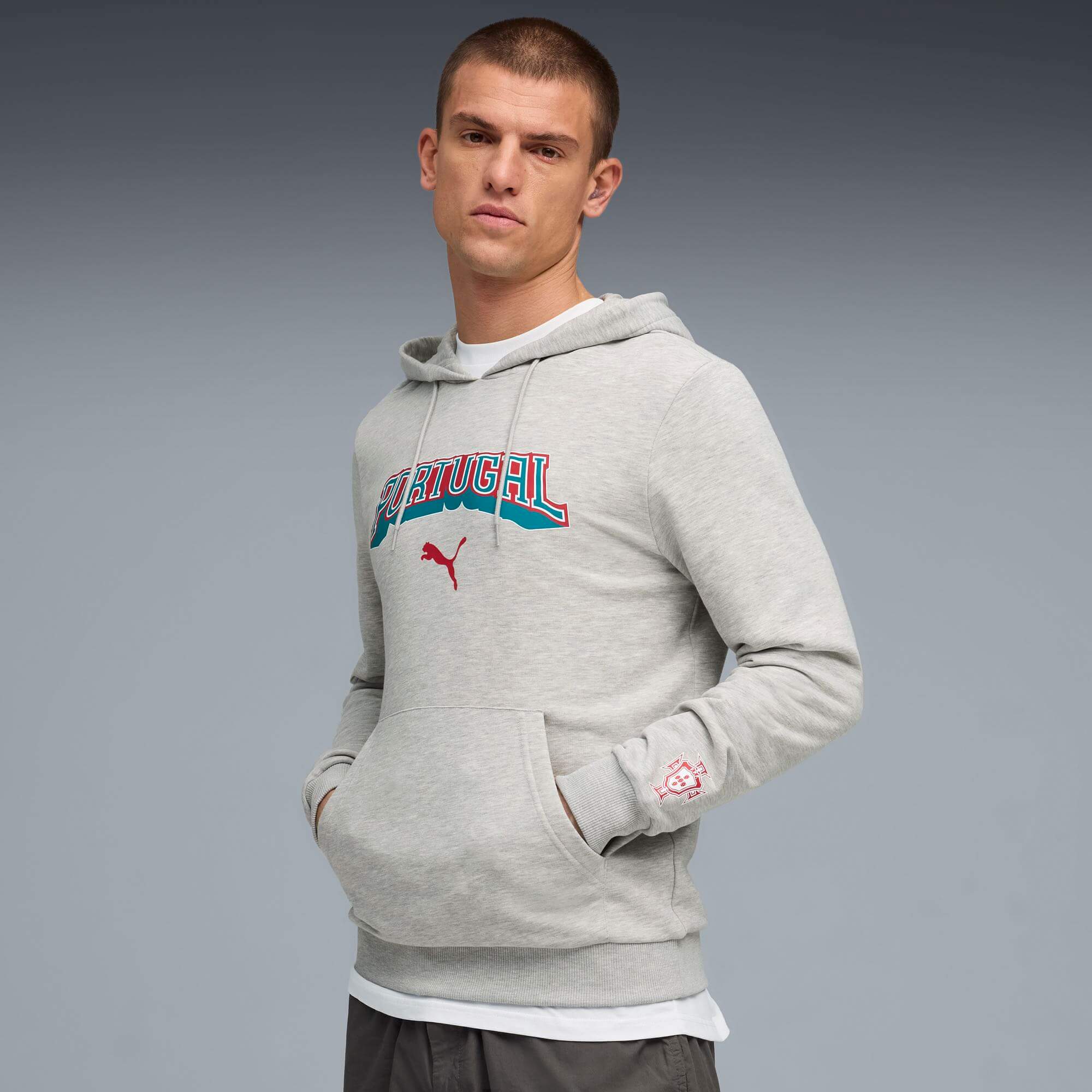 Puma 2026-27 Portugal Men's FtblCulture Hoodie (Model - Front)