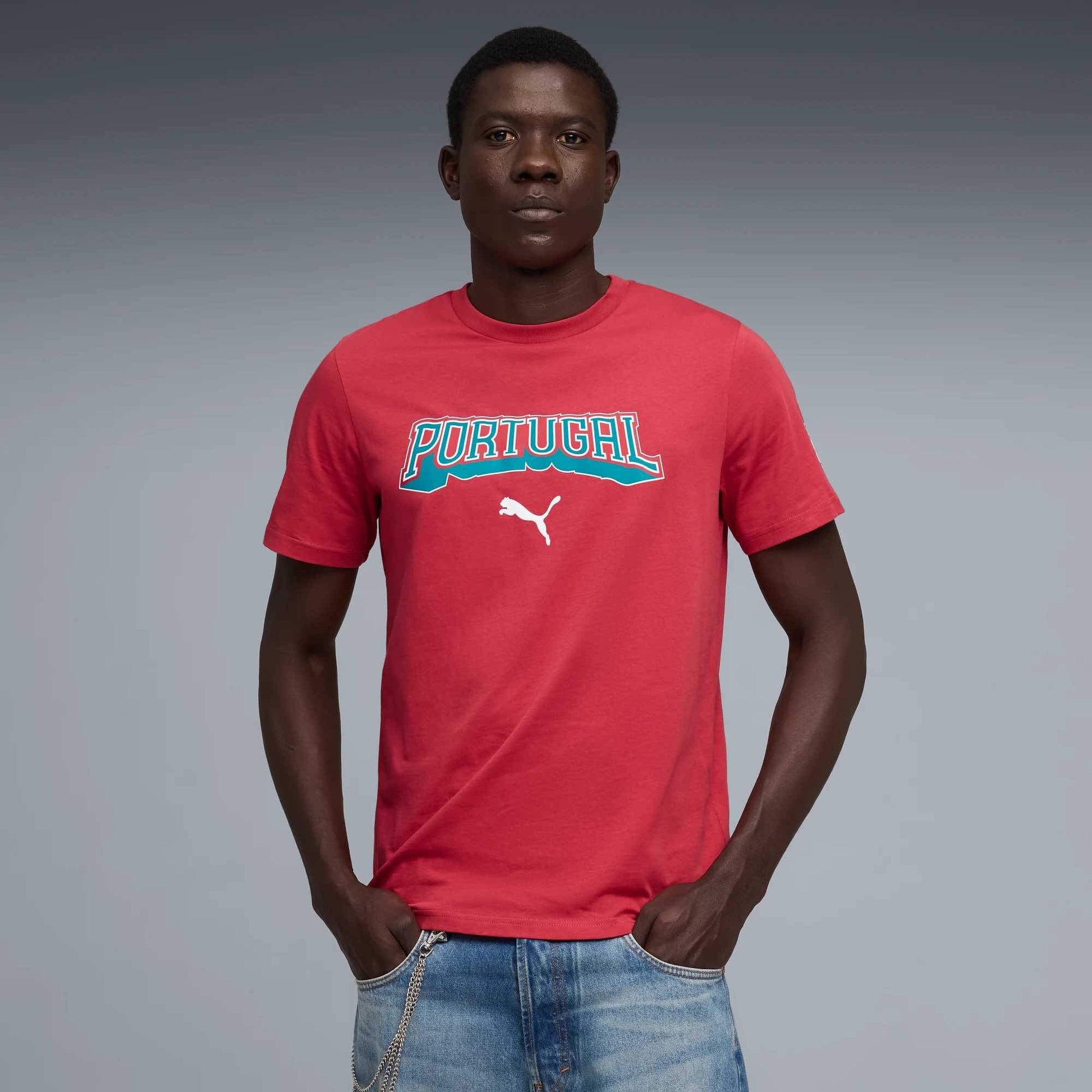 Puma 2026-27 Portugal Men's FtblCulture Tee (Model - Front)