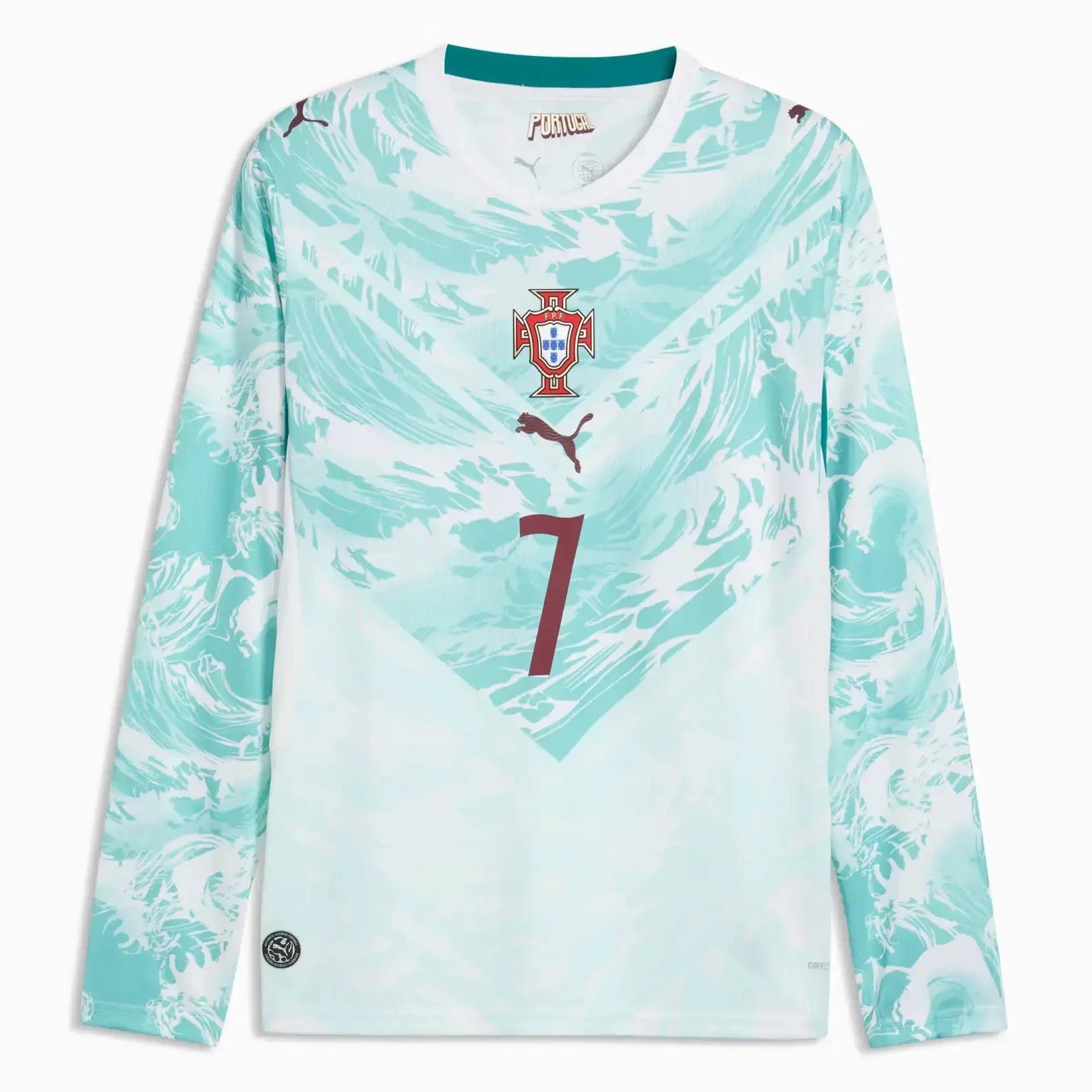 Puma 2026-27 Portugal Men's Stadium Away Ronaldo #7 Long-Sleeve Soccer Jersey (Front)