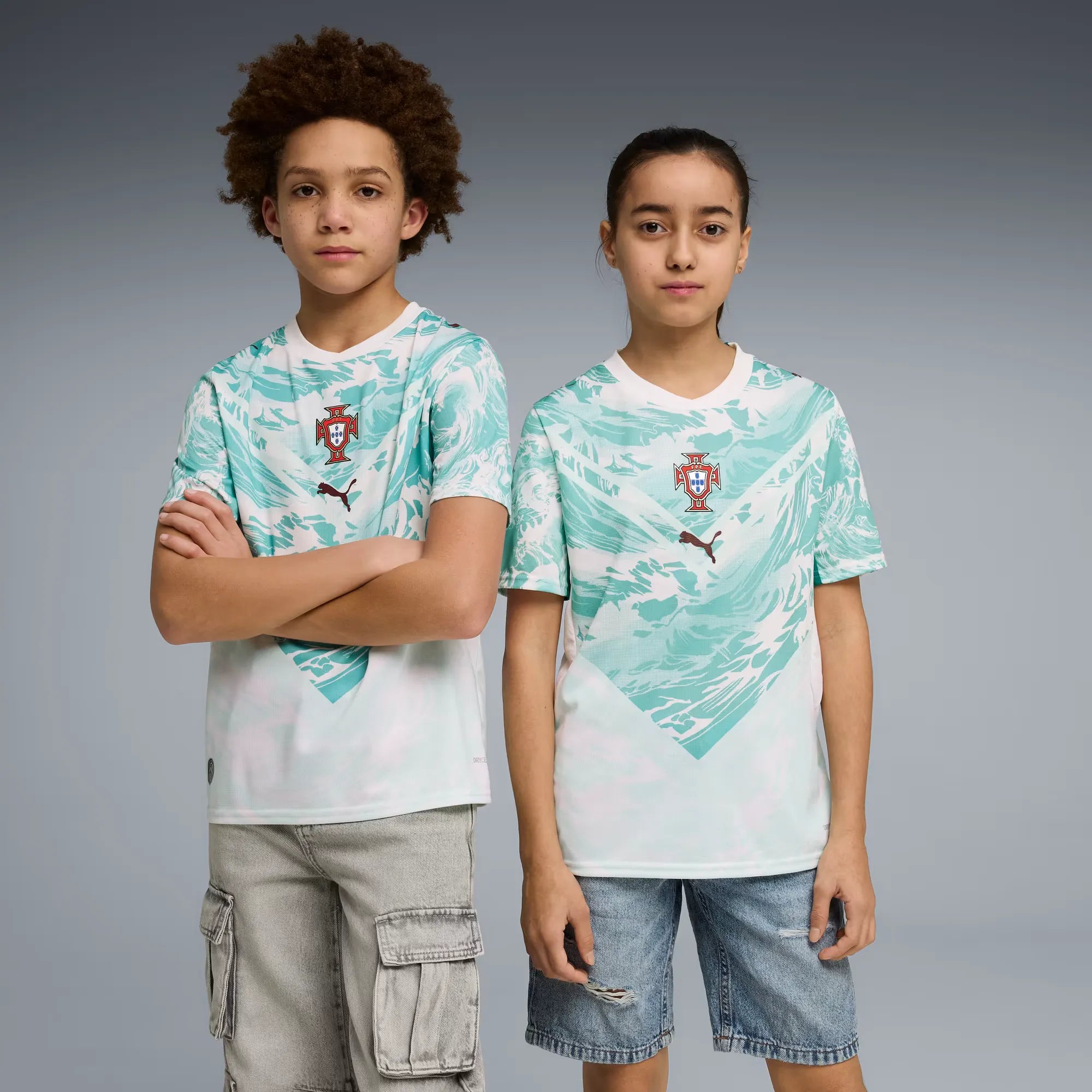 Puma 2026-27 Portugal Youth Stadium Away Soccer Jersey (Models - Front)