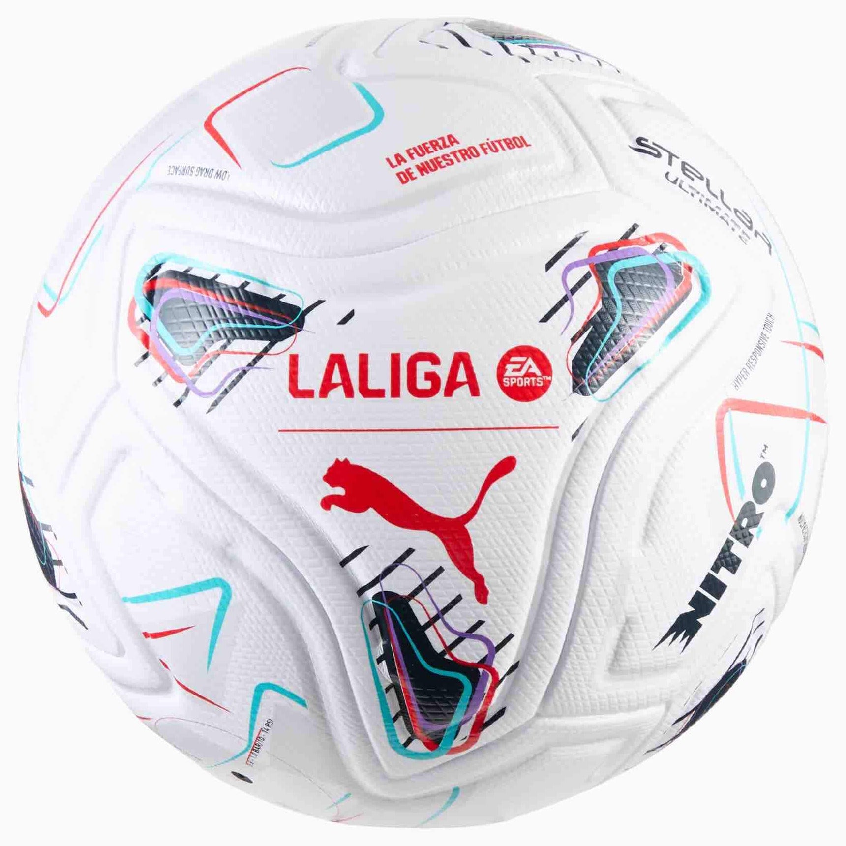 Puma 2026-27 Stellar Nitro Ultimate LaLiga Soccer Ball (Front)