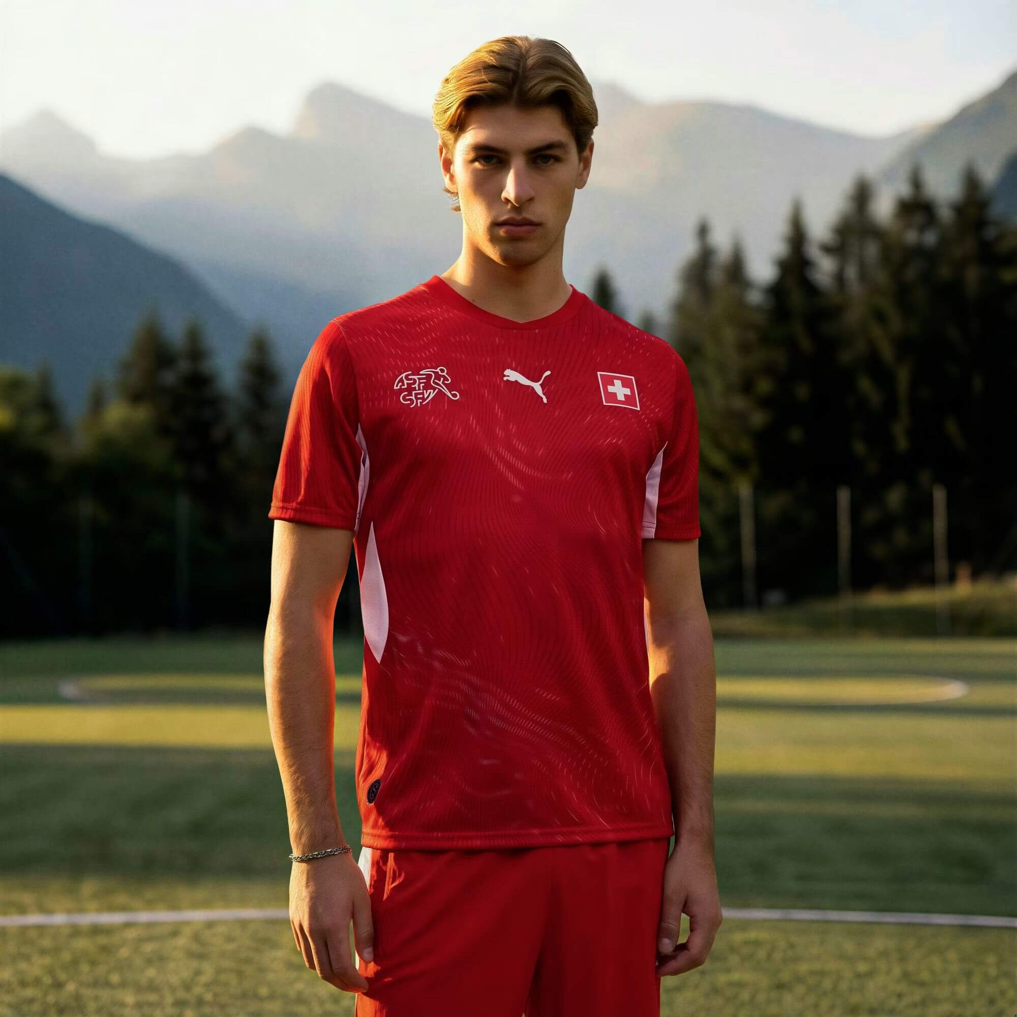 Puma 2026 Switzerland Men's Stadium Home Soccer Jersey – ProSoccer