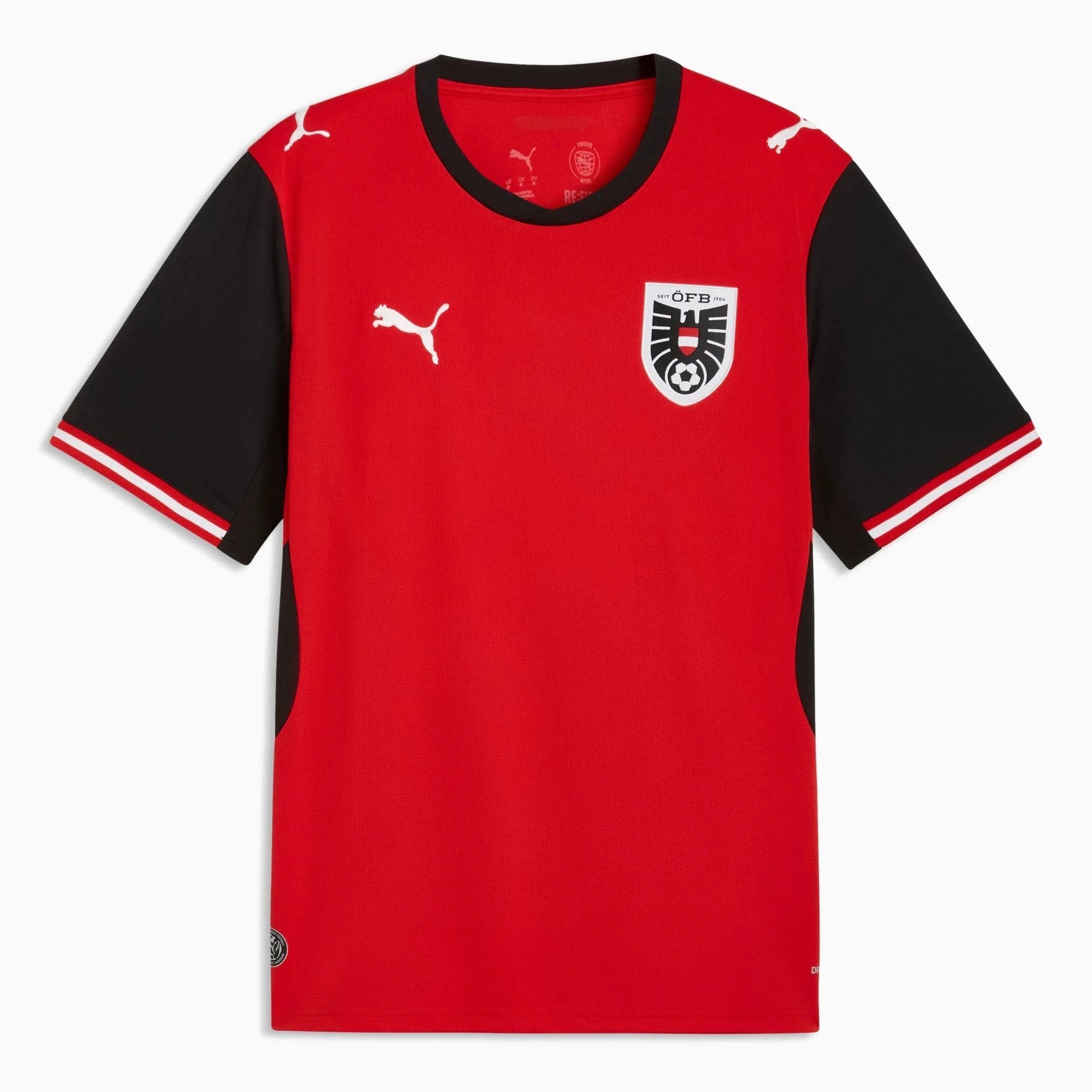 Puma 2026 Austria Men's Stadium Home Soccer Jersey (Front)