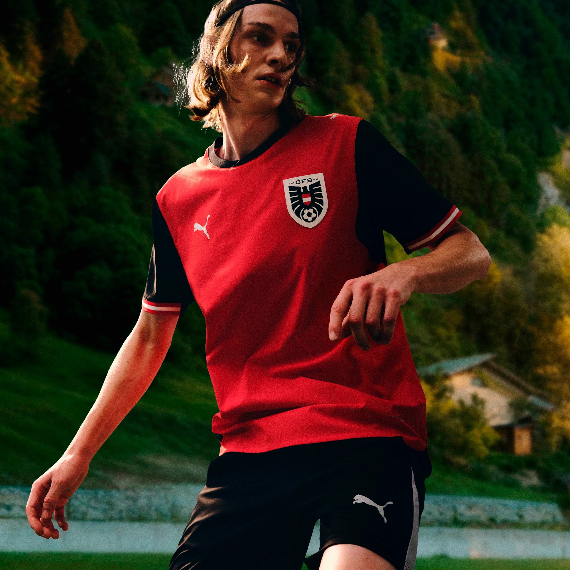 Puma 2026 Austria Men's Stadium Home Soccer Jersey (Promo)