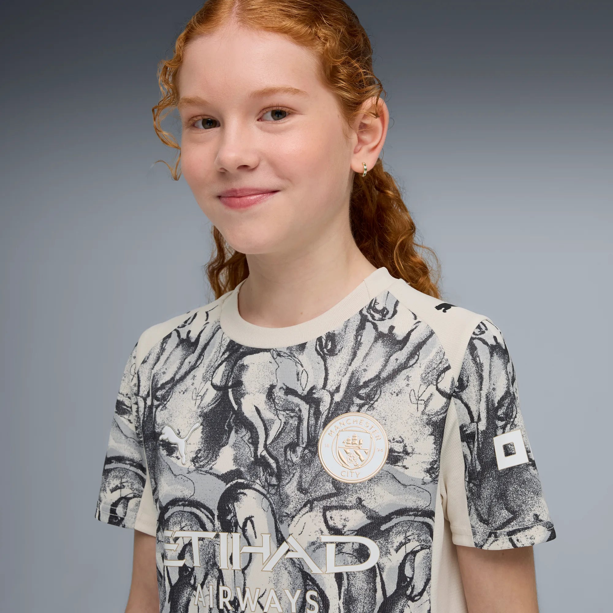 Puma 2026 Manchester City Youth Year of the Horse Stadium Soccer Jersey (Detail 1)