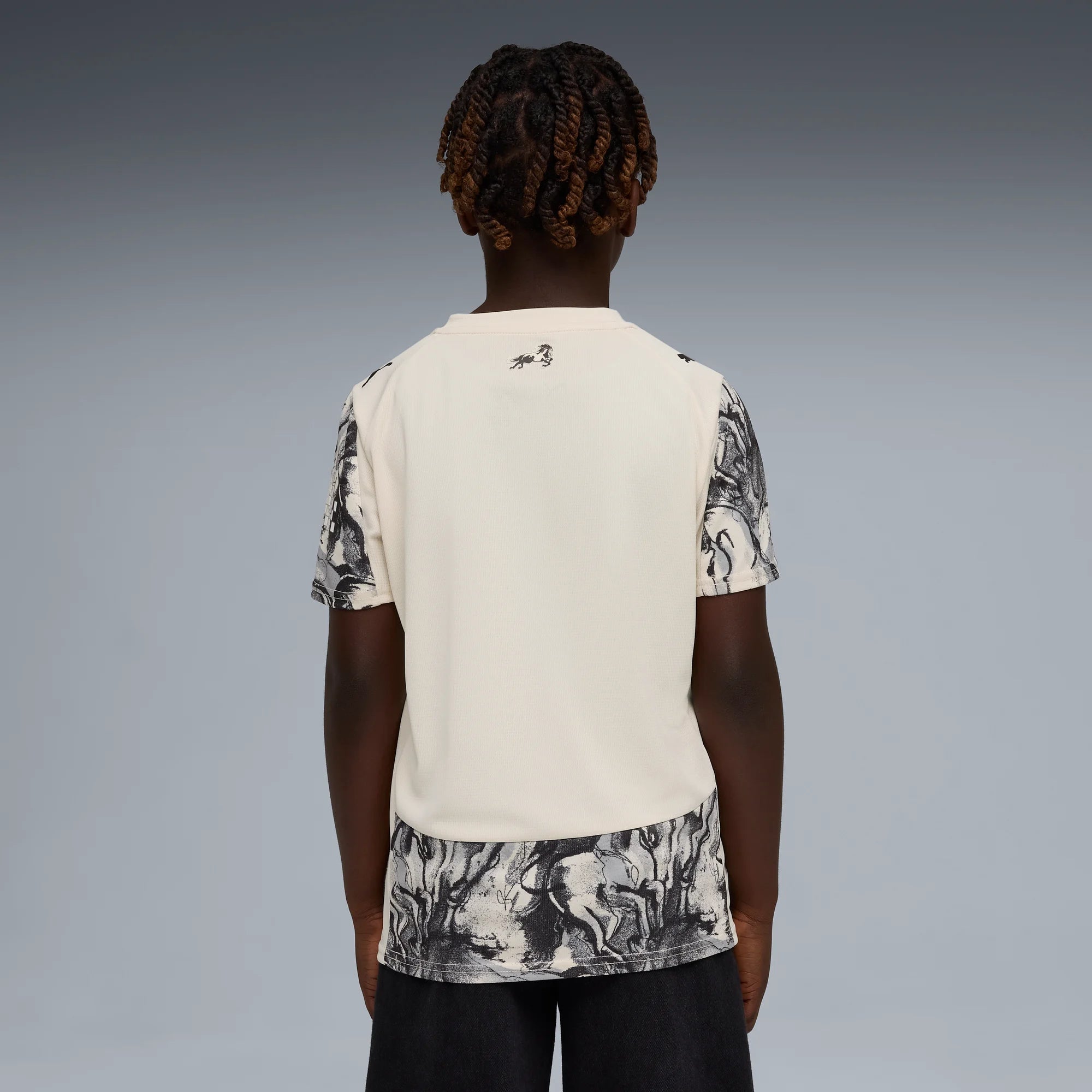 Puma 2026 Manchester City Youth Year of the Horse Stadium Soccer Jersey (Model - Back)