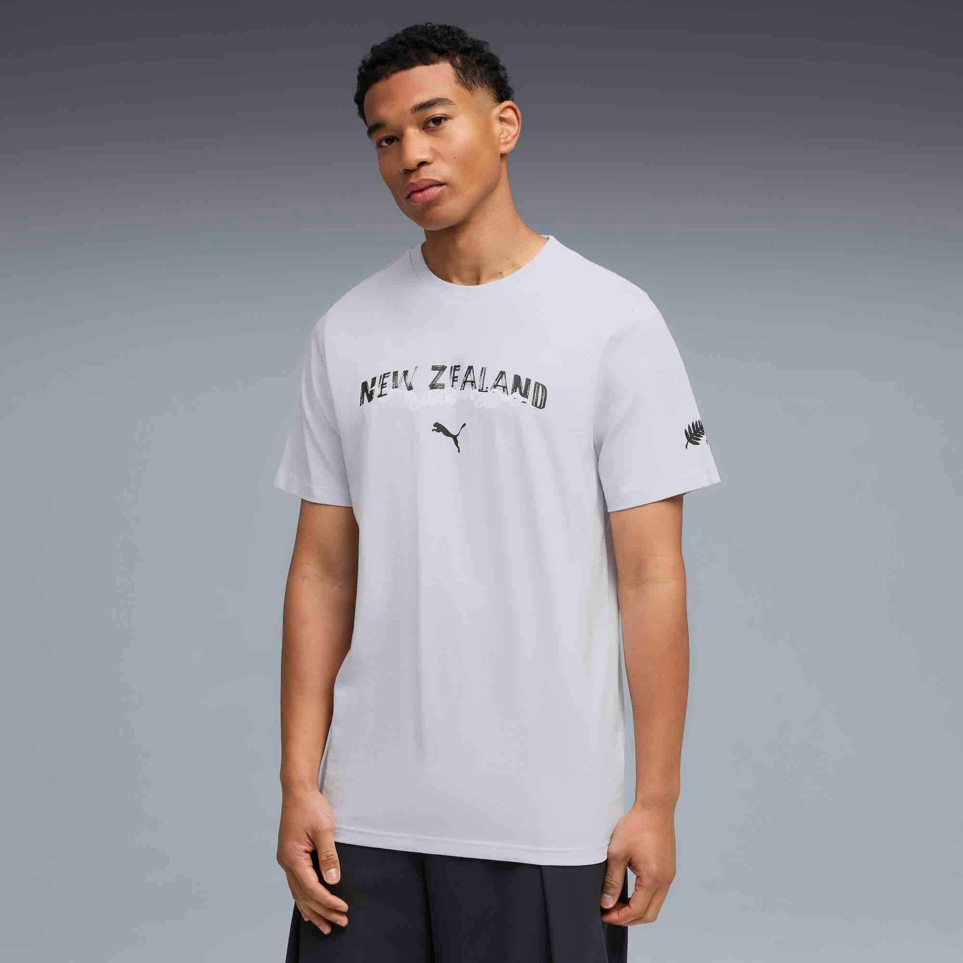 Puma 2026 New Zealand Men's FtblCulture Tee (Model - Front)