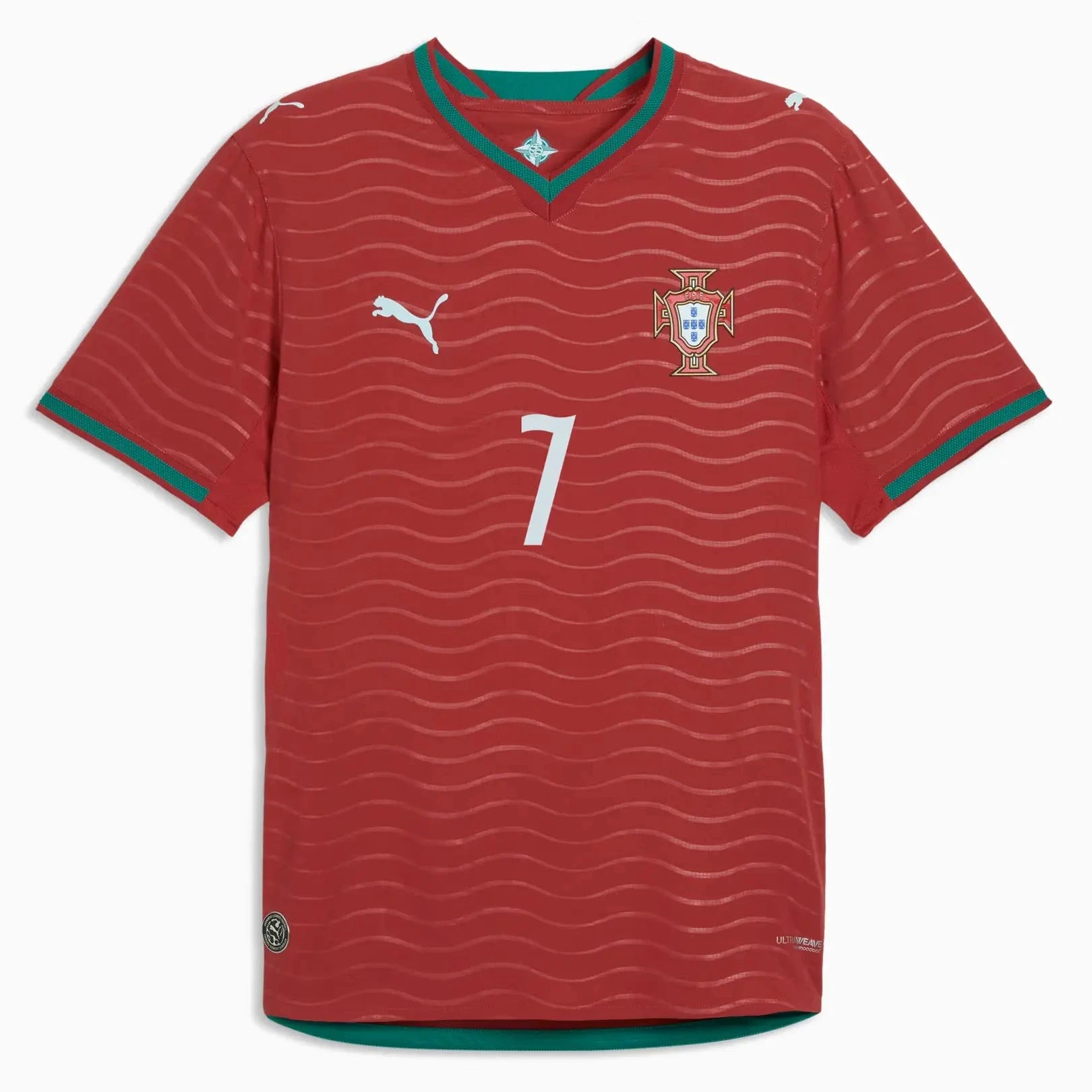 Puma 2026 Portugal Men's Authentic Home Ronaldo 7 Soccer Jersey (Front)