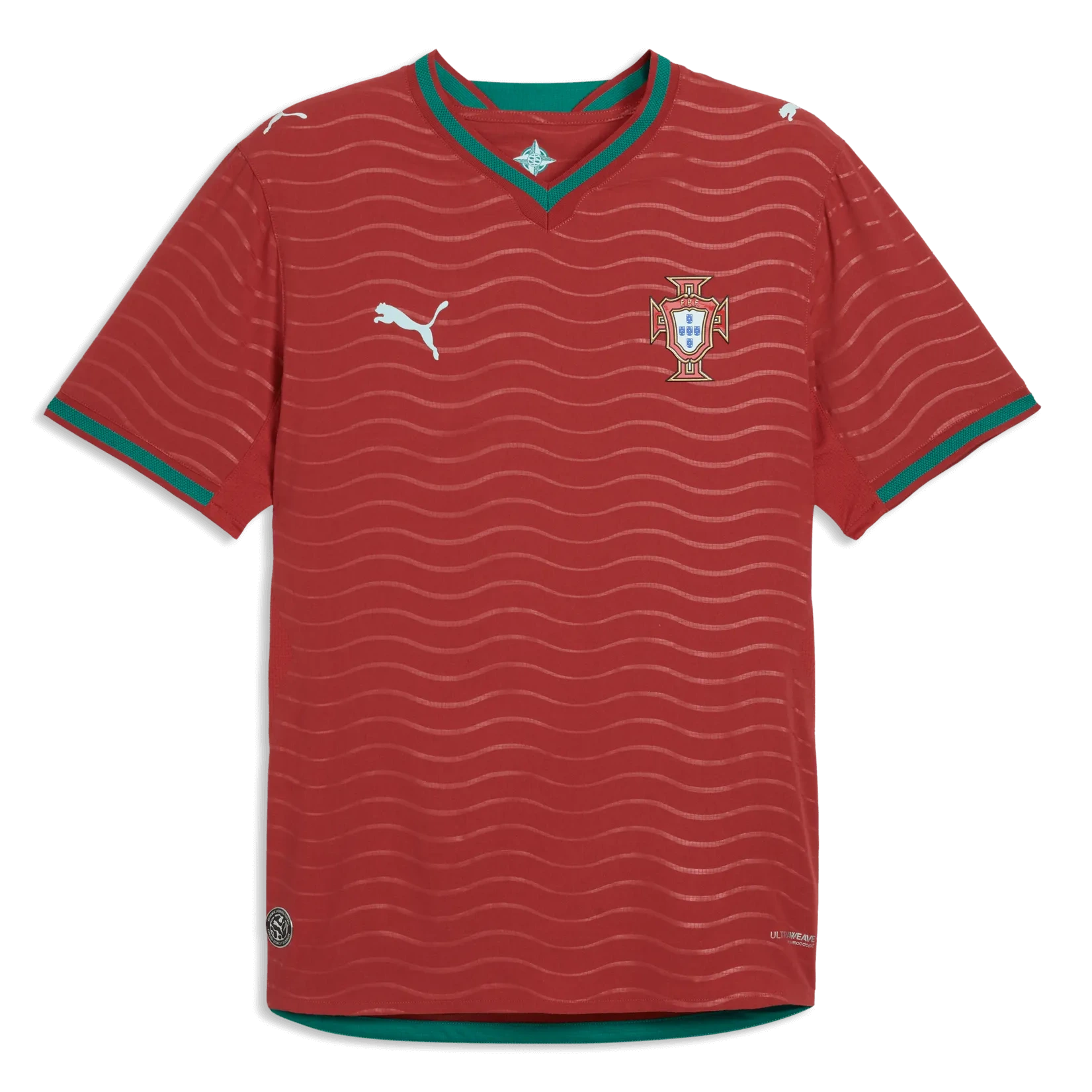 Puma 2026 Portugal Men's Authentic Home Soccer Jersey (Front)