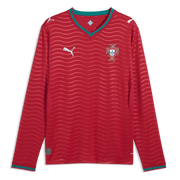 Puma 2026 Portugal Men's Stadium Home Long-Sleeve Soccer Jersey (Front)