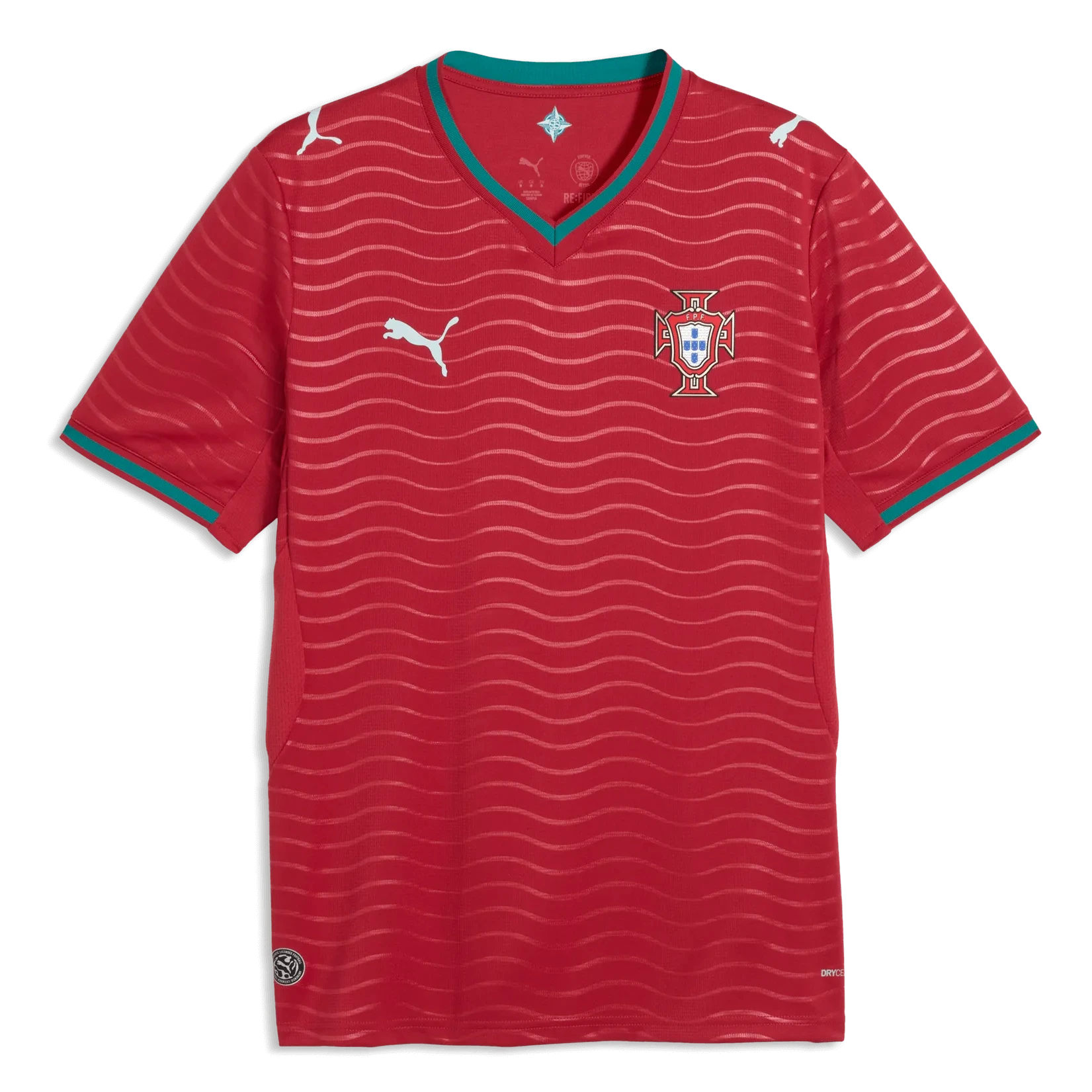 Puma 2026 Portugal Men's Stadium Home Soccer Jersey (Front)