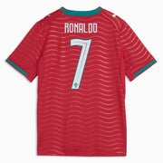 Puma 2026 Portugal Youth Stadium Home Ronaldo  7 Soccer Jersey (Back)