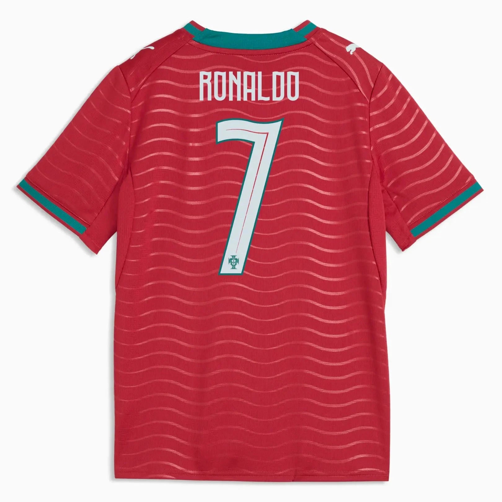 Puma 2026 Portugal Youth Stadium Home Ronaldo  7 Soccer Jersey (Back)