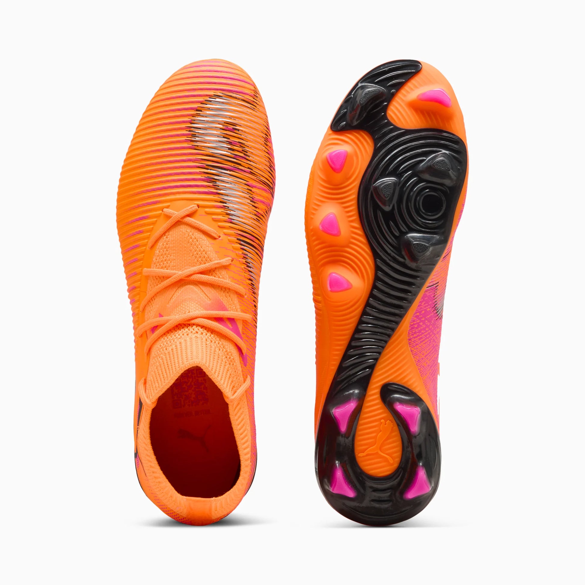 Puma Future 8 Match Firm/Artificial Ground Soccer Cleats - Hot Pursuit Pack (FA25) (Pair - Top and Bottom)