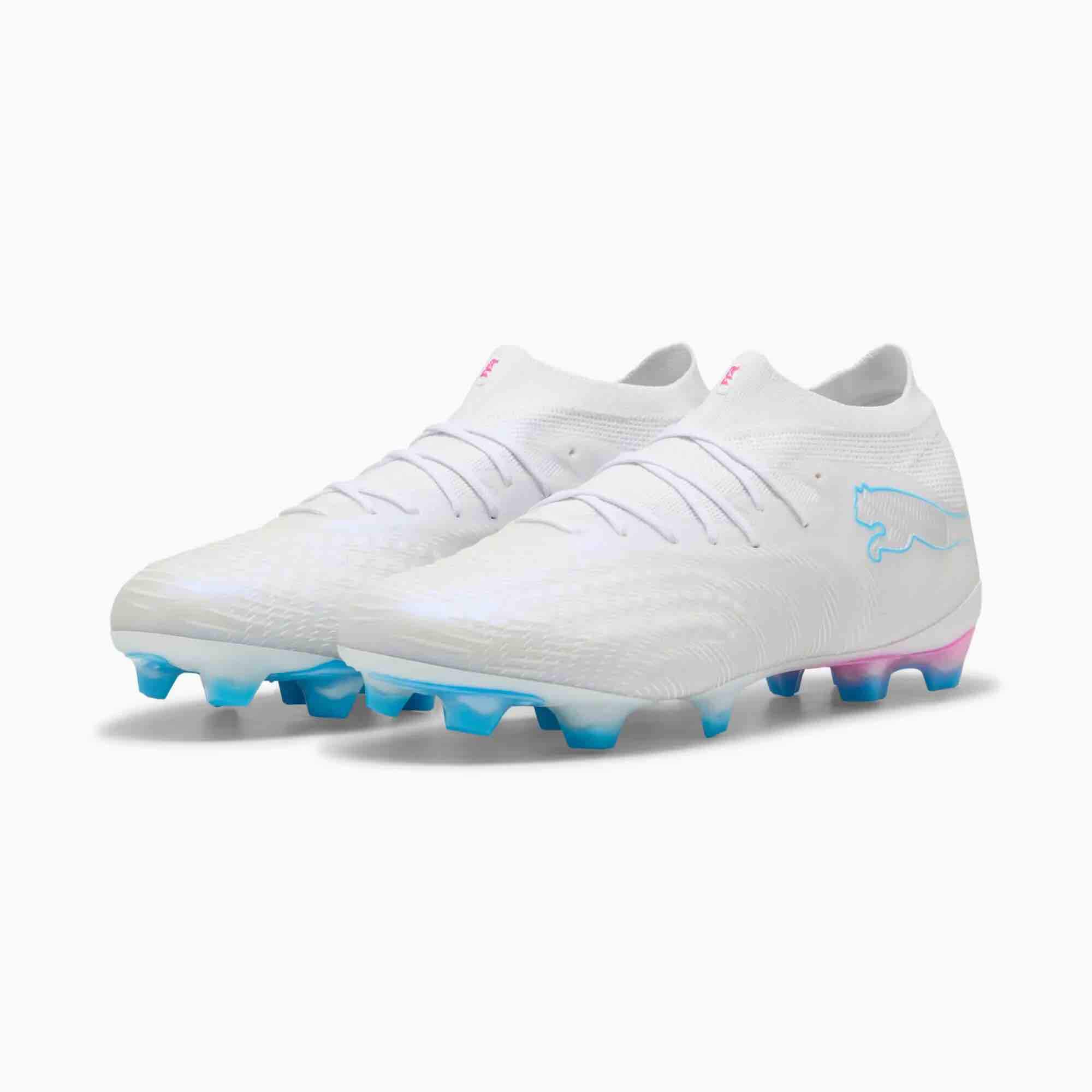 Puma Future 9 Ultimate Firm Ground Soccer Cleats - White Pack