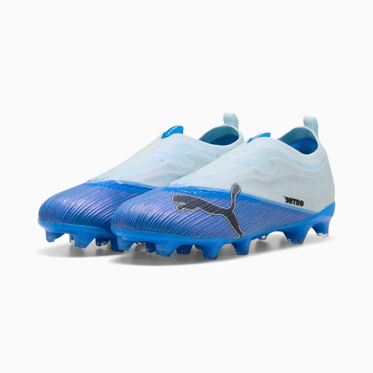 Puma Junior Ultra Nitro 7 Laceless Firm-Artificial Ground Soccer Cleats - Unscripted Pack (FA26) (Pair - Lateral)