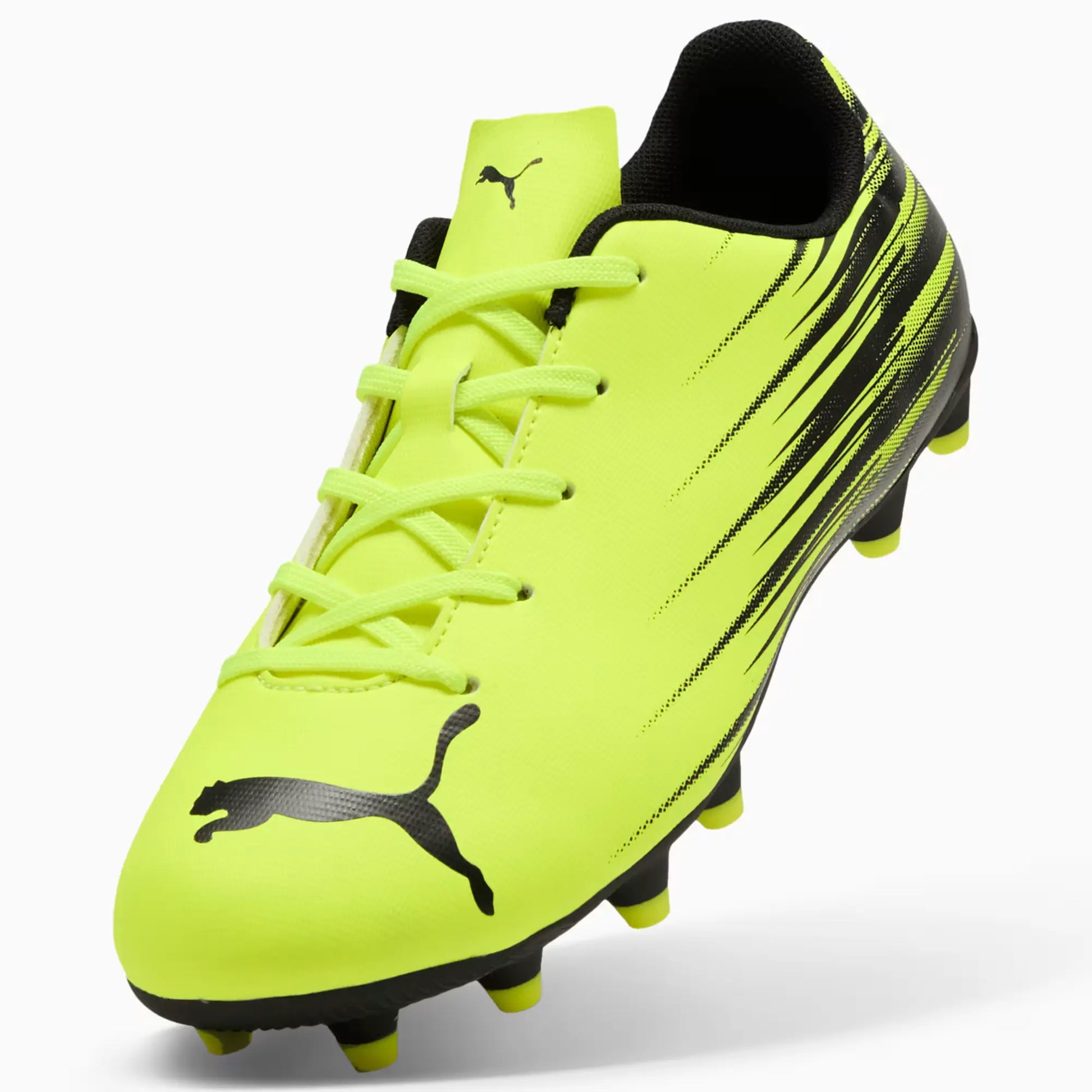 Puma Kid's Attacanto II Firm/Artificial Ground Soccer Cleats Yellow Alert-Puma Black (Detail 1)