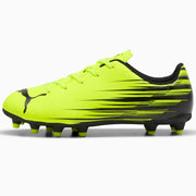 Puma Kid's Attacanto II Firm/Artificial Ground Soccer Cleats Yellow Alert-Puma Black (Side 1)