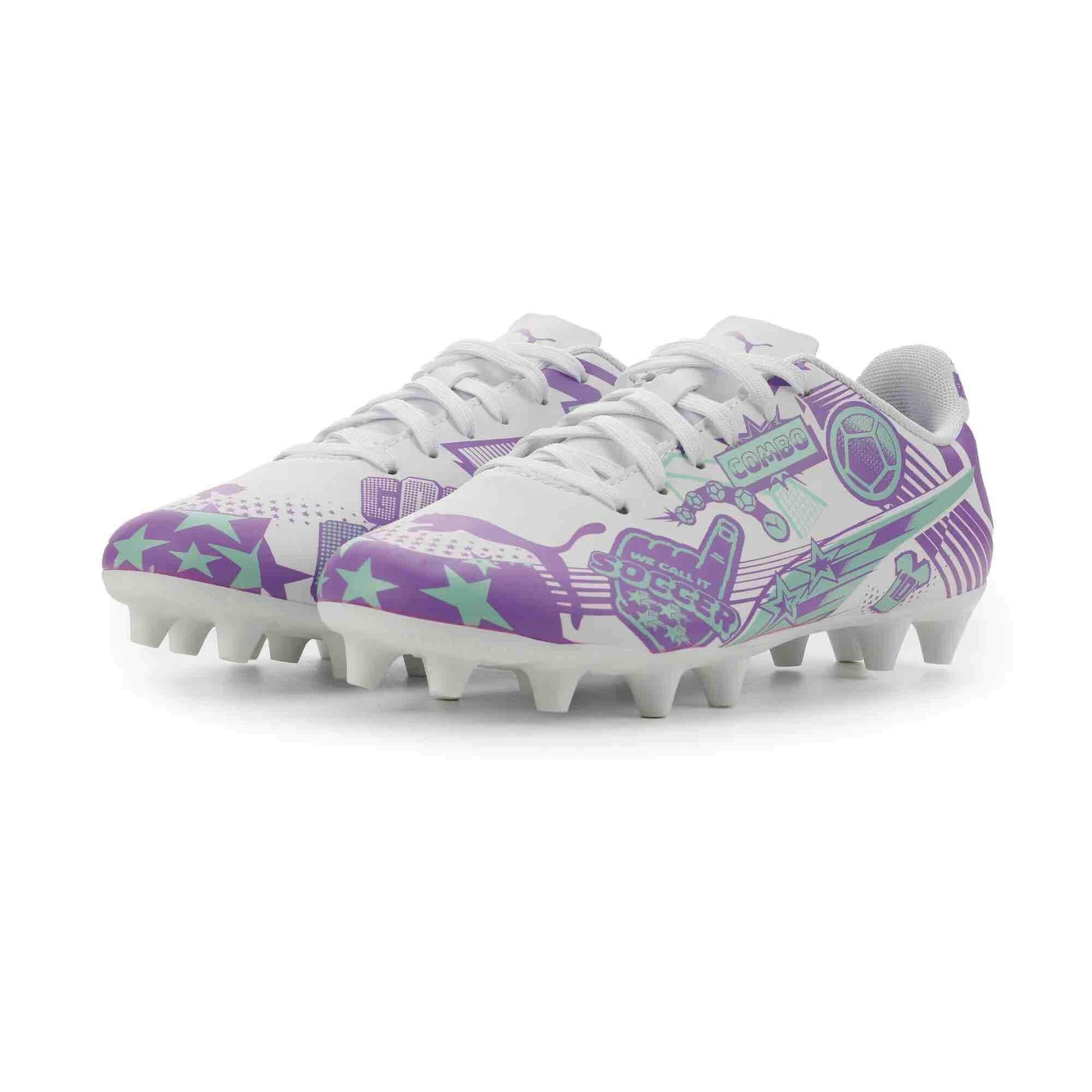 Puma Kids' Ultra CP Legacy Firm/Artificial Ground Soccer Cleats (Pair - Lateral)