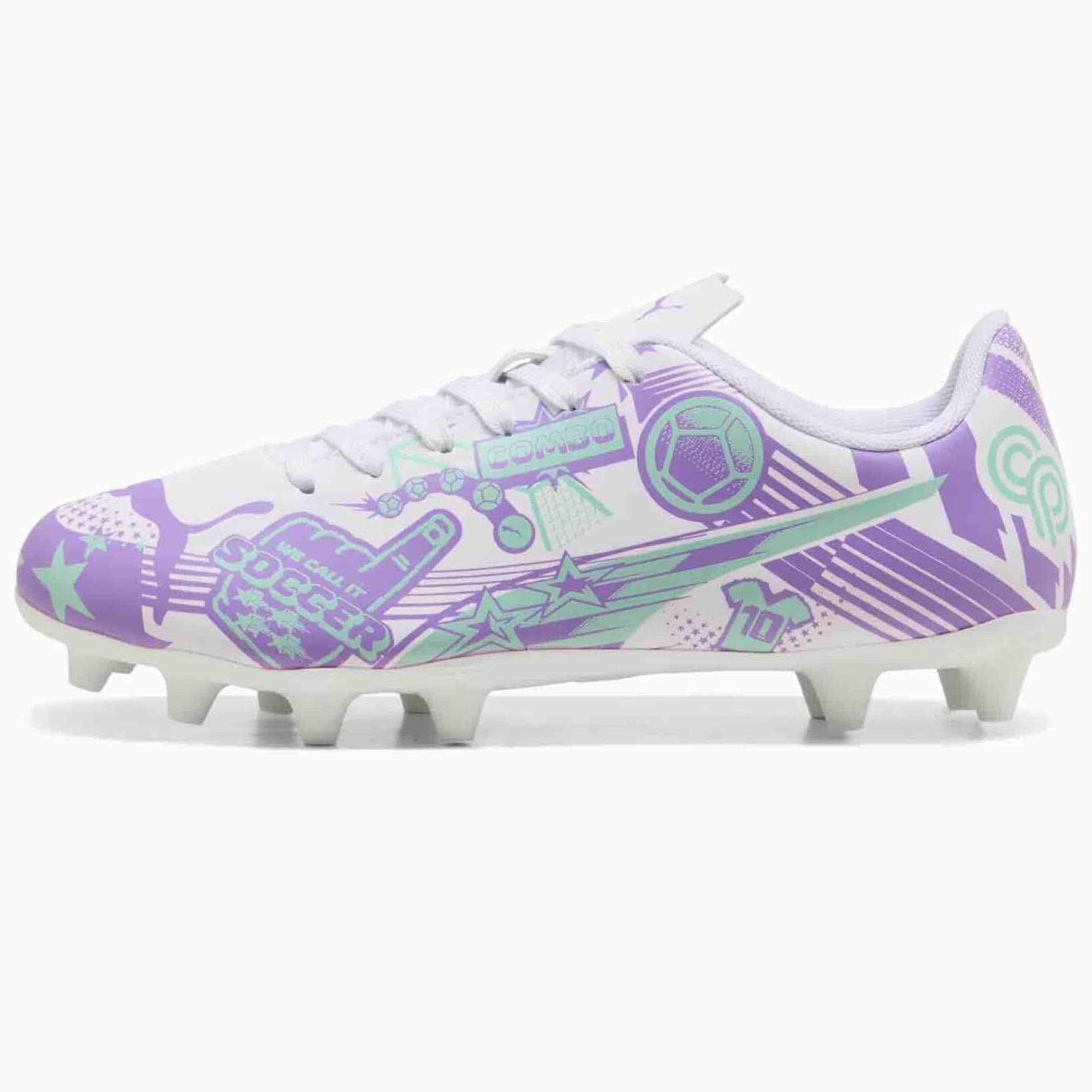 Puma Kids' Ultra CP Legacy Firm/Artificial Ground Soccer Cleats (Side 1)