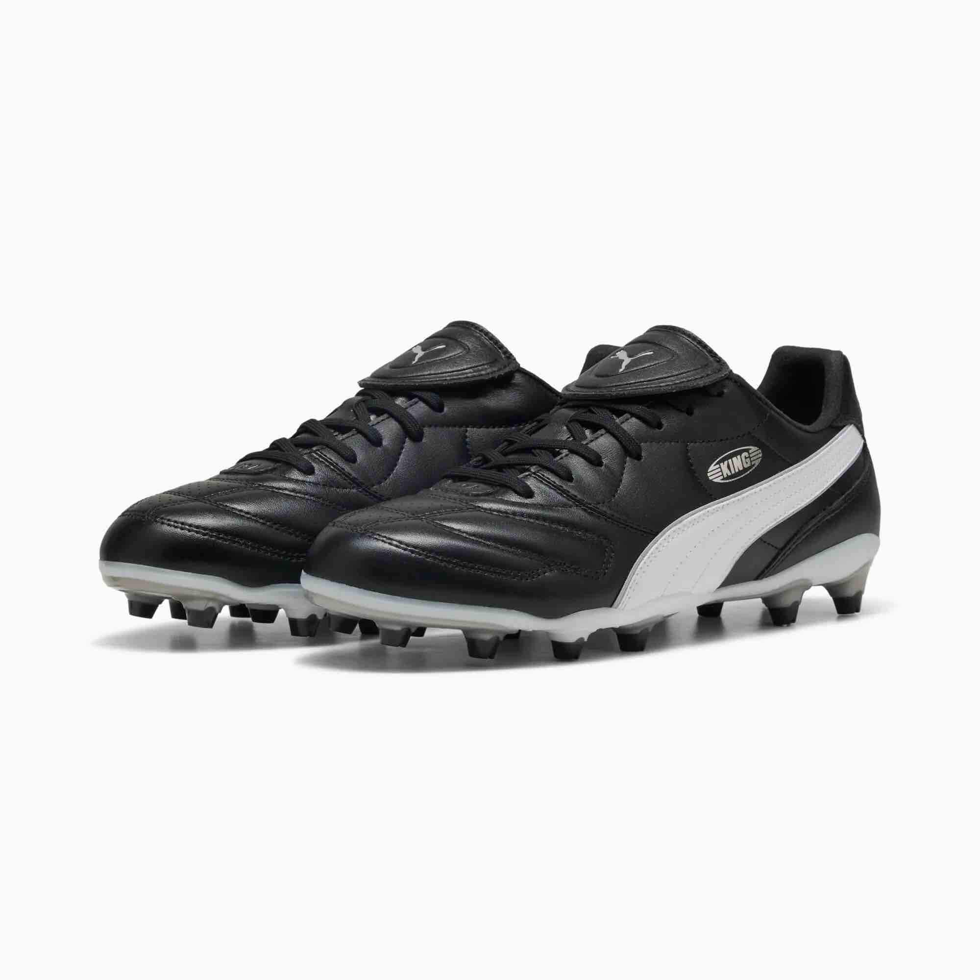 Puma King Liga Firm/Artificial Ground Soccer Cleats - King Classic Pack (FA26) (Pair - Lateral)