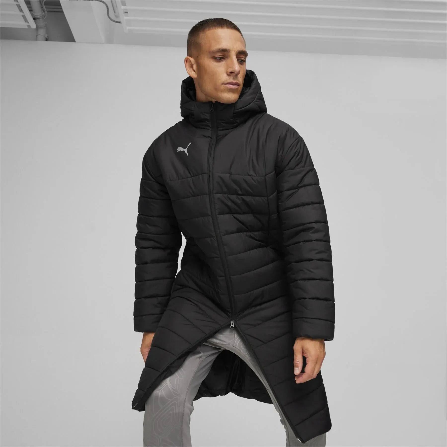 Puma Men's TeamFinal Bench Jacket (Model - Front)